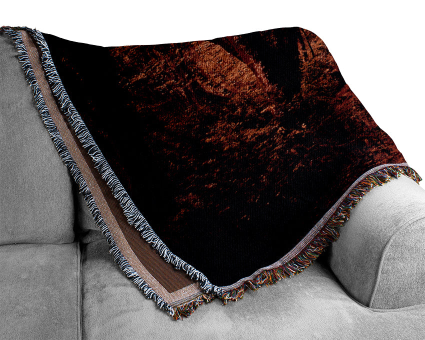 Park Bridge Autumn Woven Blanket