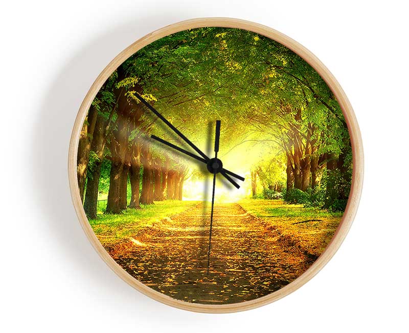 Autumn Path Clock - Wallart-Direct UK