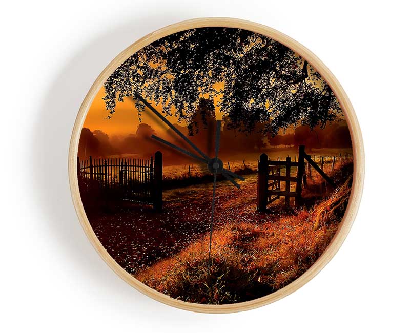 Old Road Gate Clock - Wallart-Direct UK