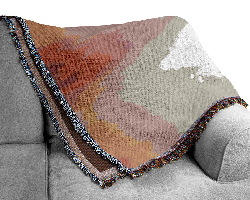The Lonesome Winter Tree Woven Blanket