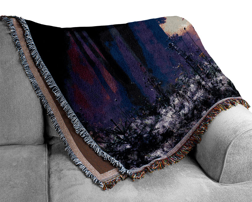 Sunray Tree Woven Blanket