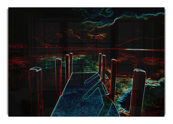 Abstrakter Pier