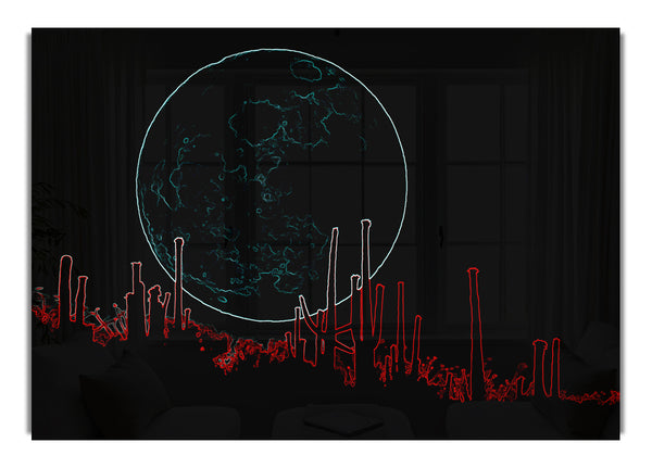 Abstrakte Neonlandschaft 07