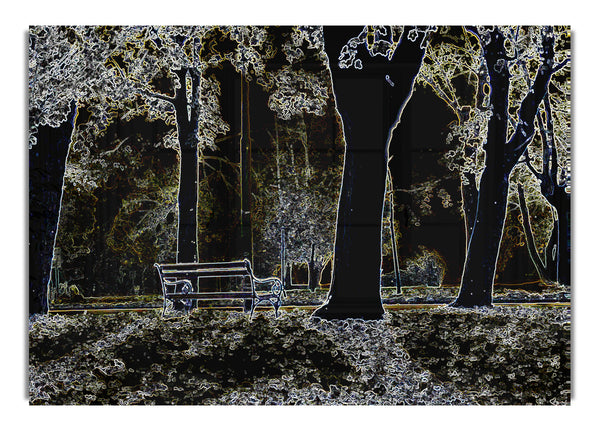Abstrakte Neonlandschaft 01
