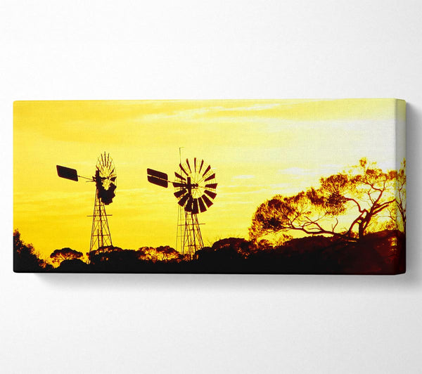 Windmills In Sunlight