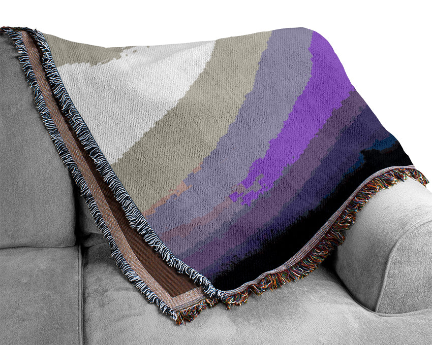 Lilac Tree Light Woven Blanket