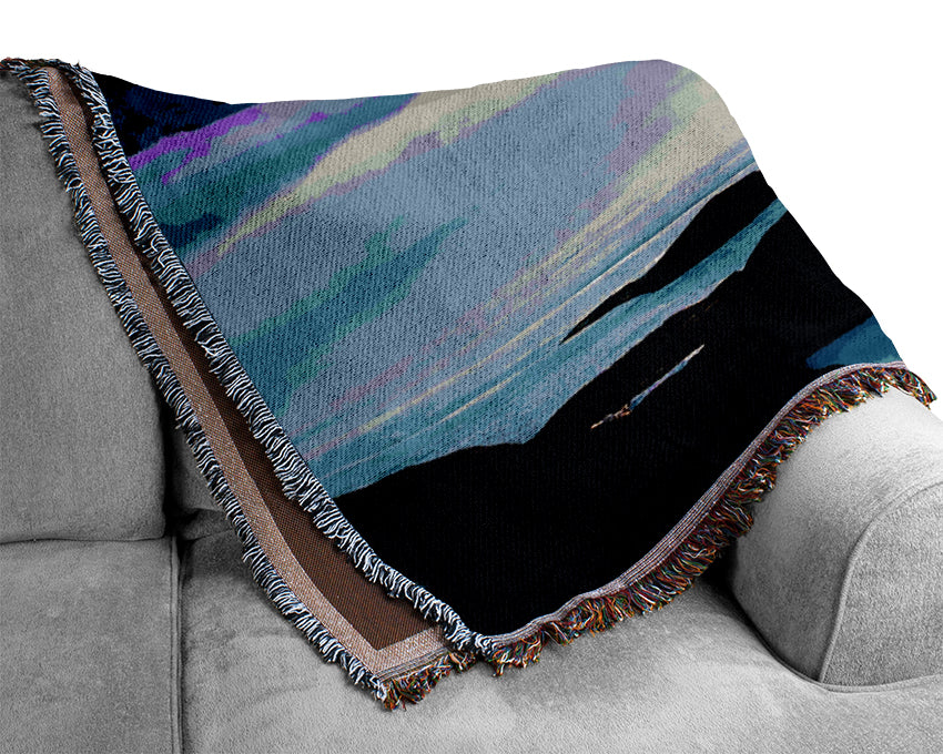 Sunrise On Top Of The World Woven Blanket