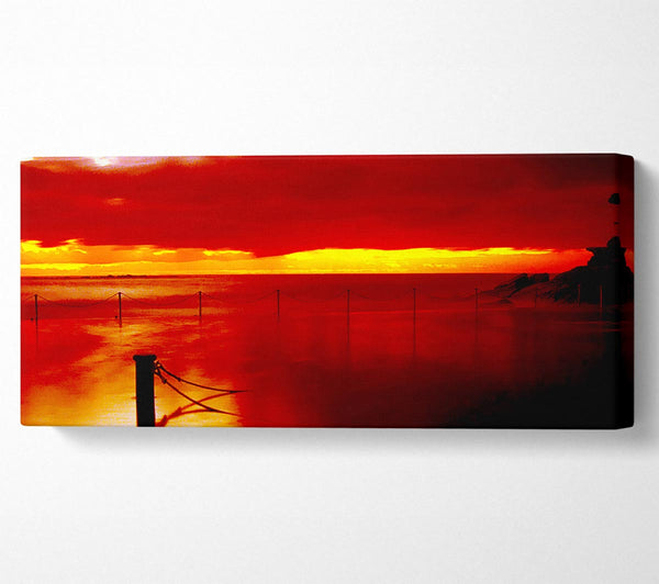 The Pier In The Ocean Orange
