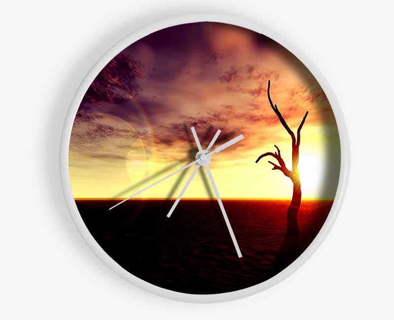 Oceans Driftwood Clock - Wallart-Direct UK
