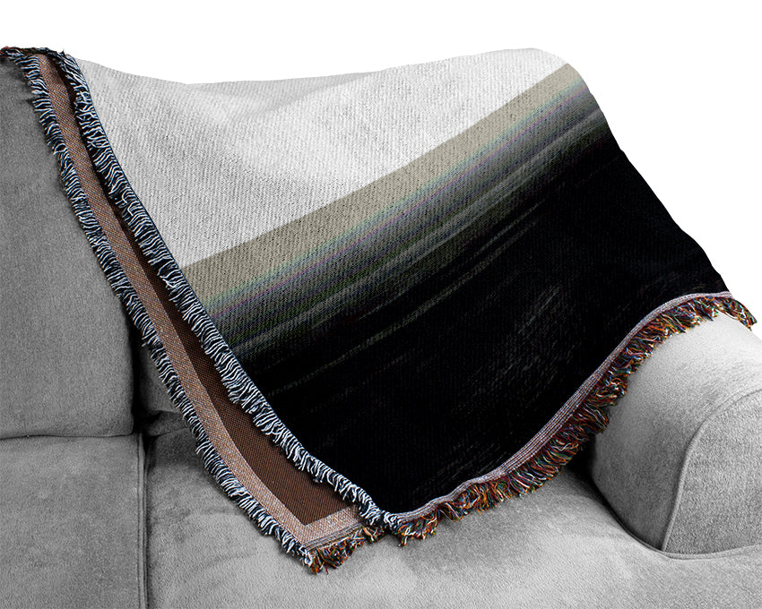 The Way The Wind Blows B n W Woven Blanket