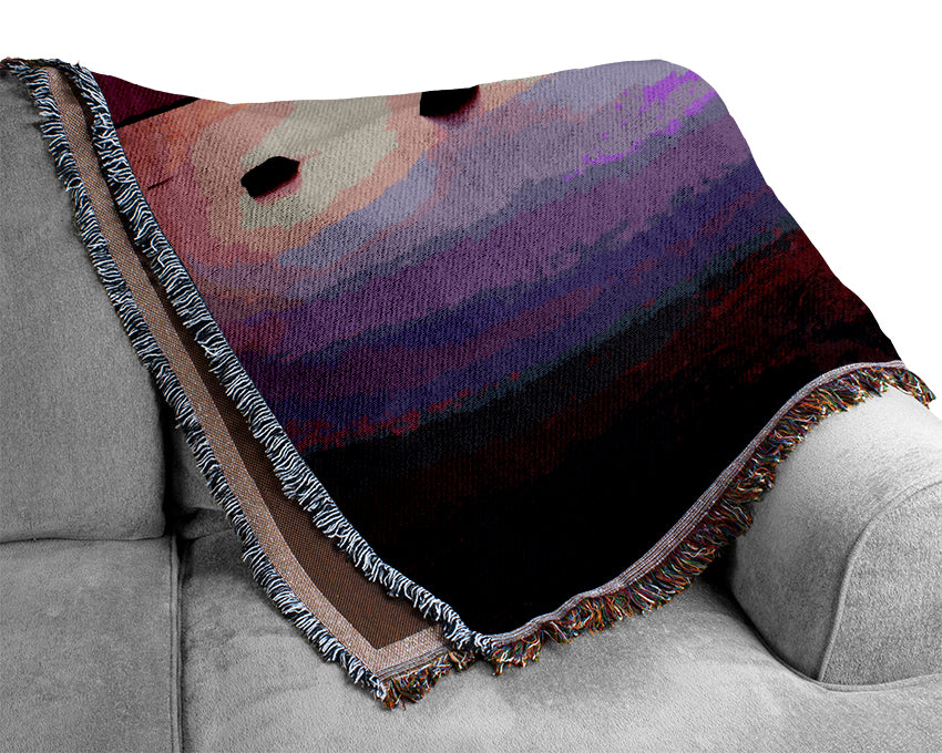 Tranquil Lilac Calm Woven Blanket