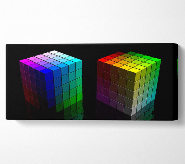 Colourful Cubes Black