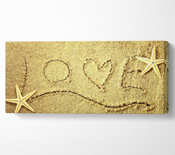 Love Message In The Sand
