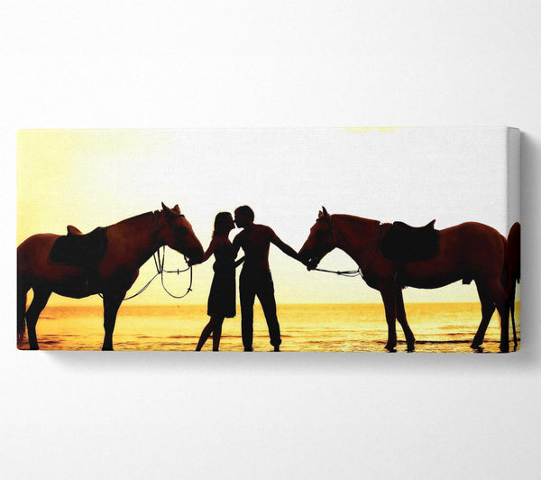 Riding Horses On The Beach