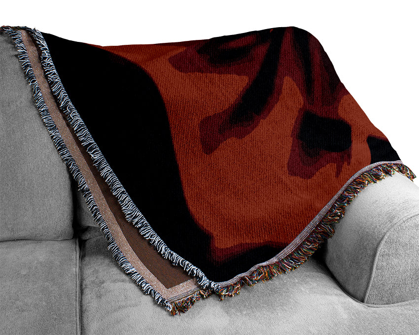 Fire Flames Woven Blanket