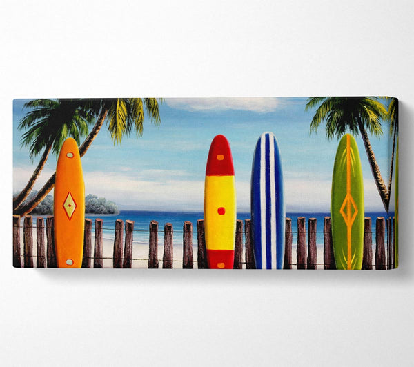 Surfboards On The Fence