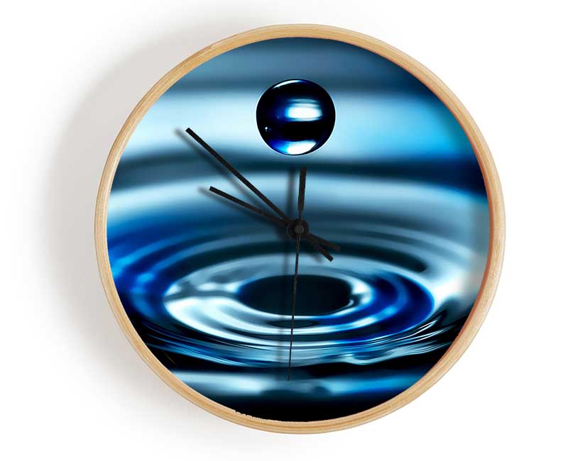 Blue Water Drop Clock - Wallart-Direct UK
