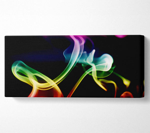 Rainbow Smoke On Black
