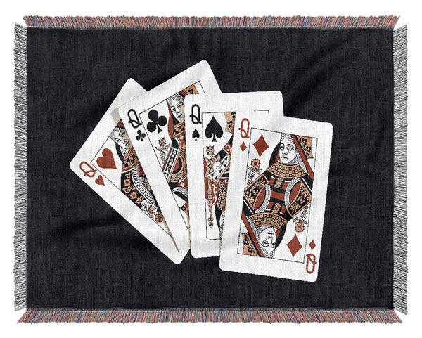 Ladies Poker Woven Blanket