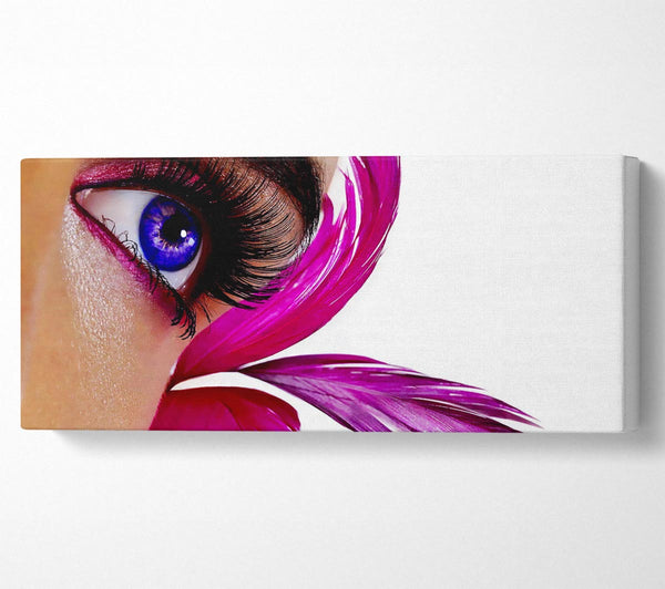 Stunning Pink Feathered Eye