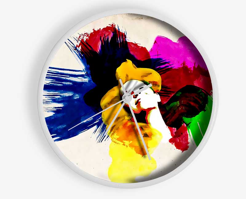 Hair Colours Clock - Wallart-Direct UK