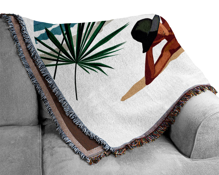 Wish You Were Here Woven Blanket