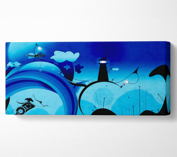 Magical Blue Lighthouse