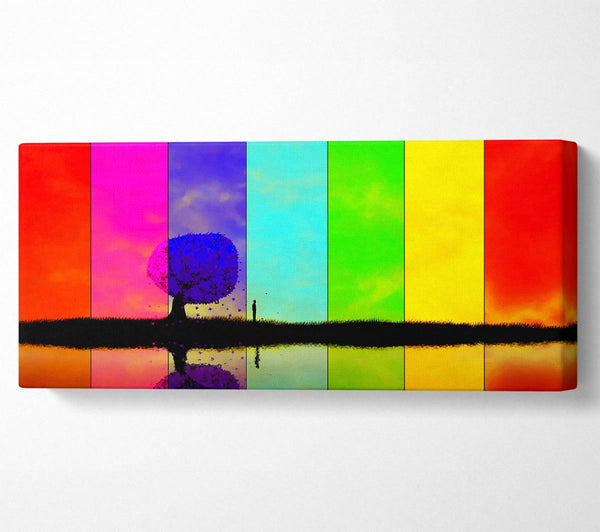 Rainbow Stripes Tree