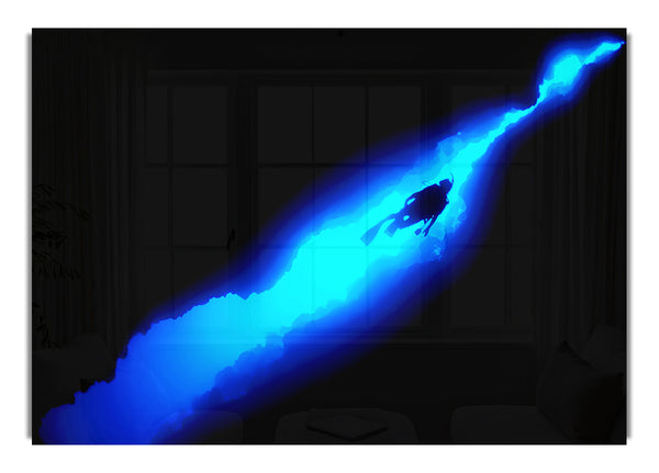 Blauer Tiefseetaucher