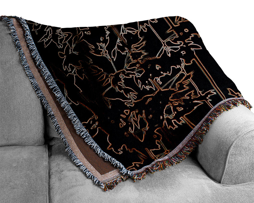 Mystic Flowers Woven Blanket
