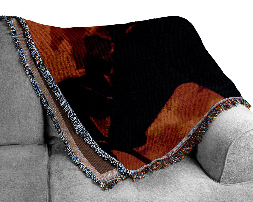 Stunning Wild Horses Woven Blanket