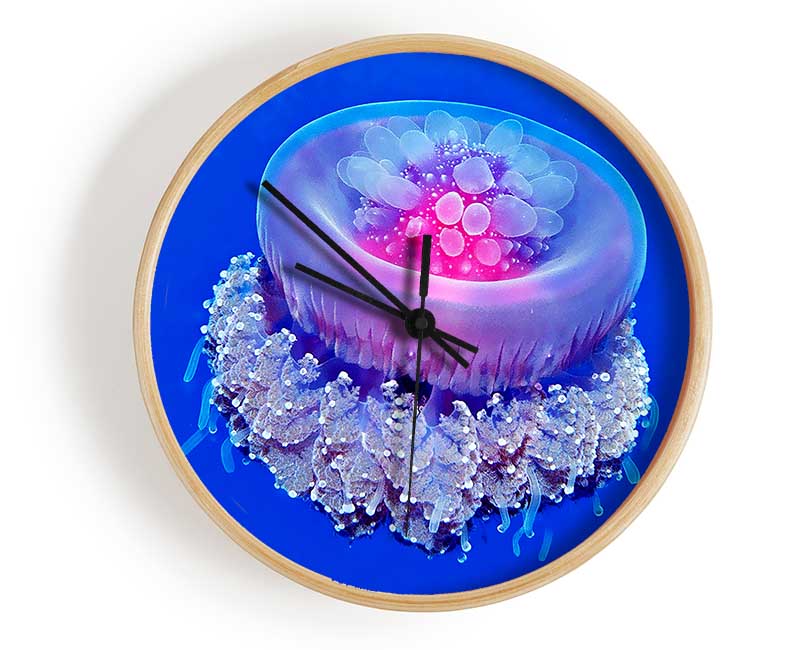 Neon Jellyfish Clock - Wallart-Direct UK