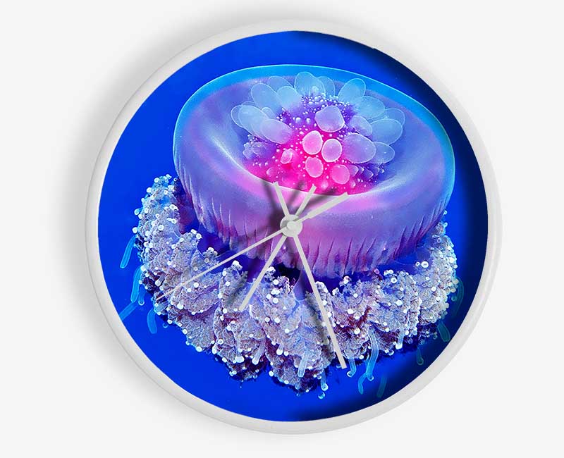 Neon Jellyfish Clock - Wallart-Direct UK