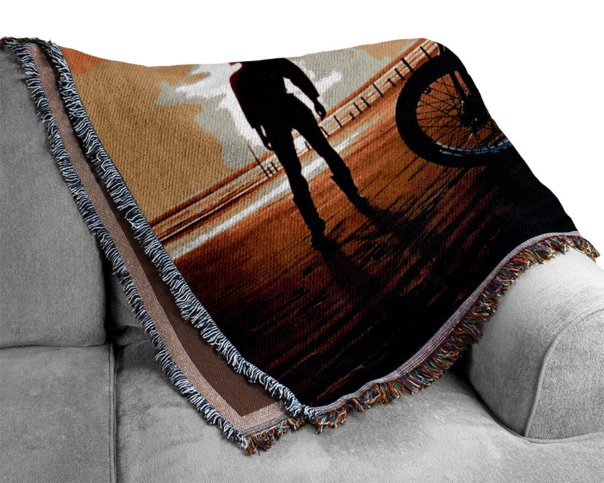 Harley Davidson Sunset Woven Blanket