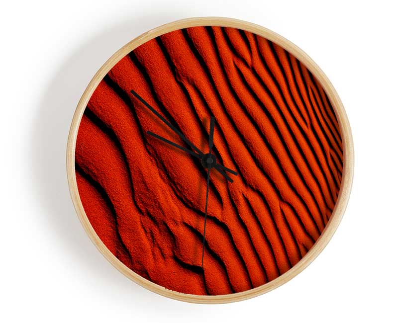 Burnt Orange Desert Sands Clock - Wallart-Direct UK