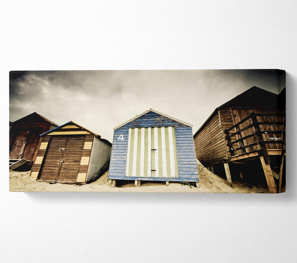 Winter Beach Huts