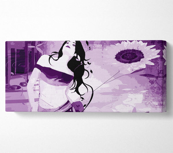 Purple Sunflower Woman