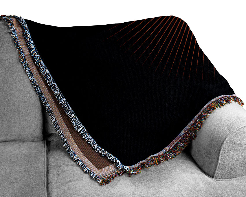 Male Angel Wings Red Woven Blanket