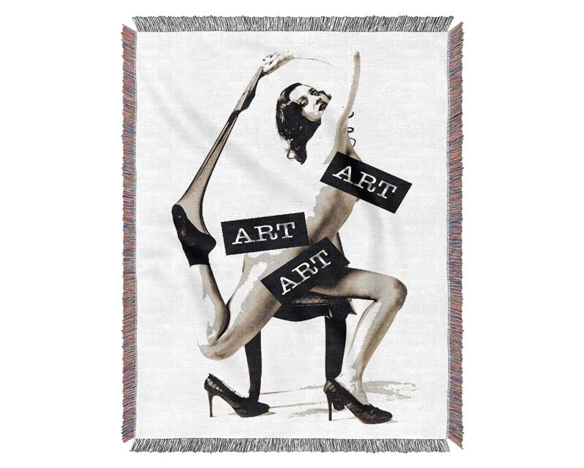 Female Art Woven Blanket