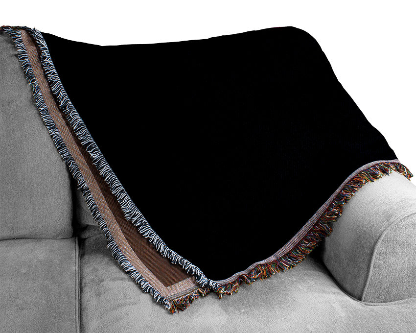 Exotic Pink Lips Woven Blanket