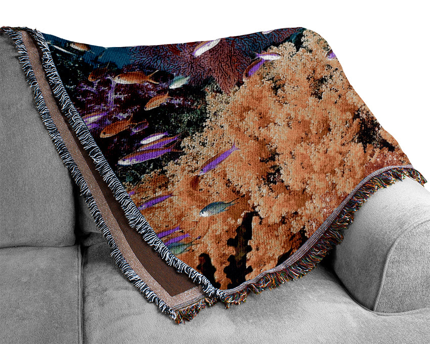 The Oceans Colour Woven Blanket