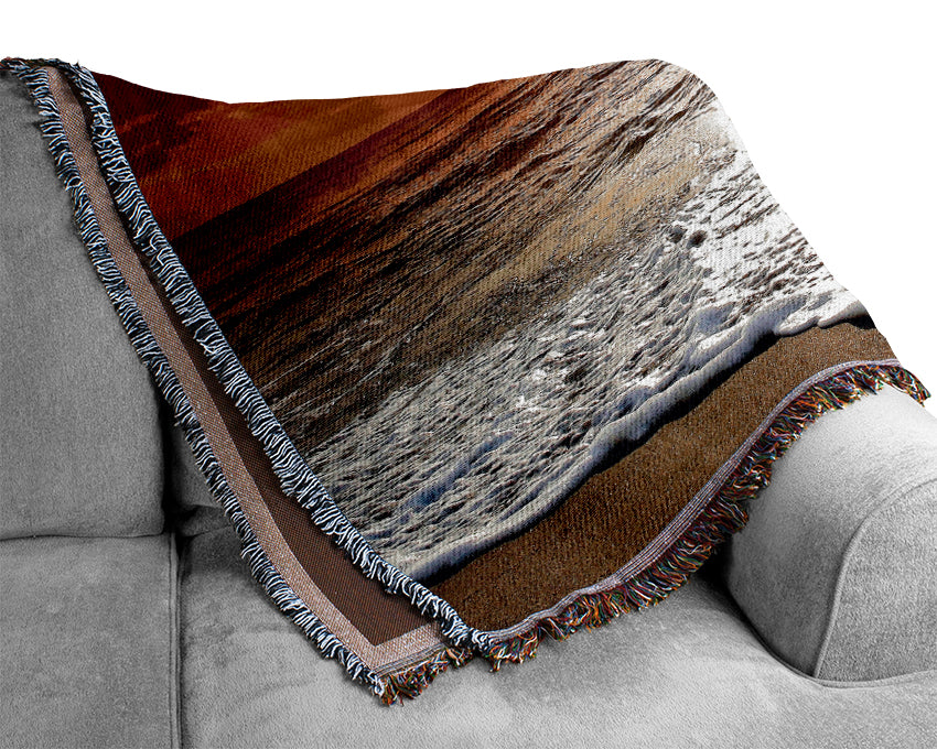 Seaside Sunset Woven Blanket