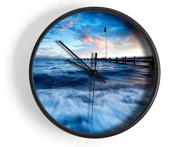 Sea Twilight Clock - Wallart-Direct UK
