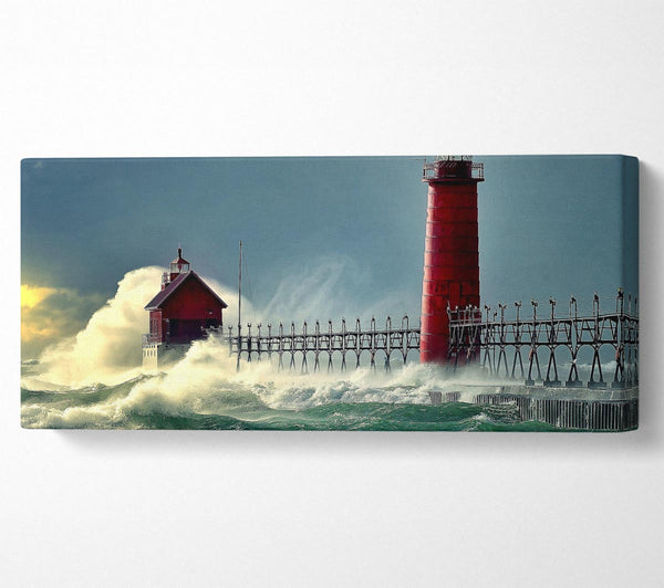 Lighthouse Stormy Sea