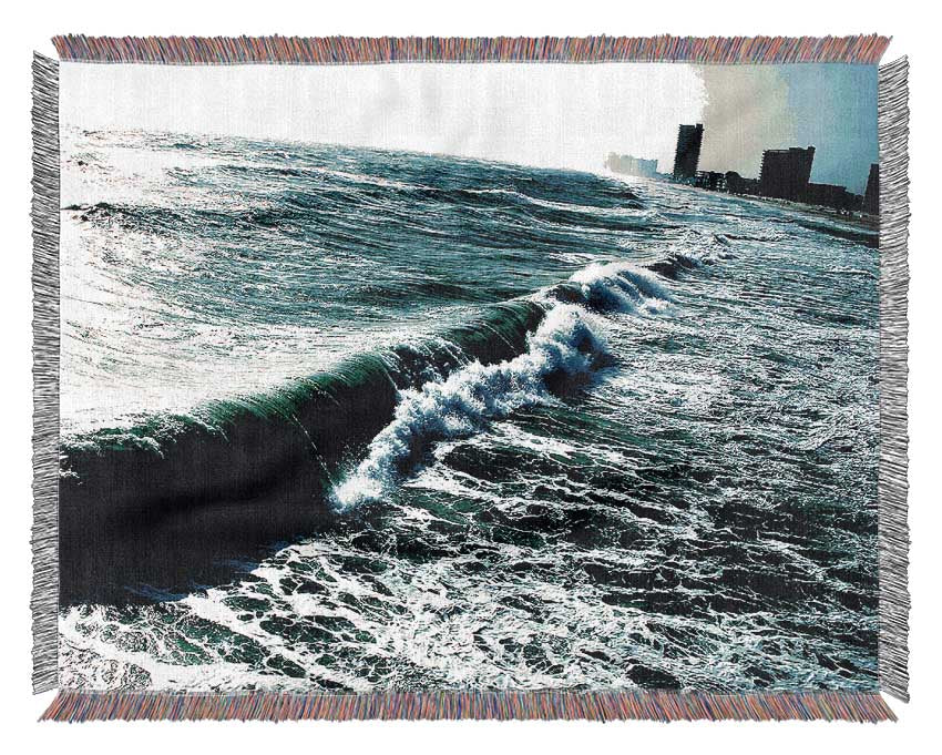 City Ocean Woven Blanket