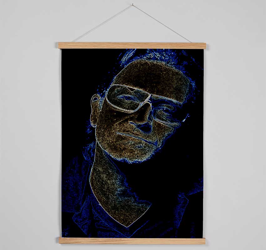 Bono Black Hanging Poster - Wallart-Direct UK