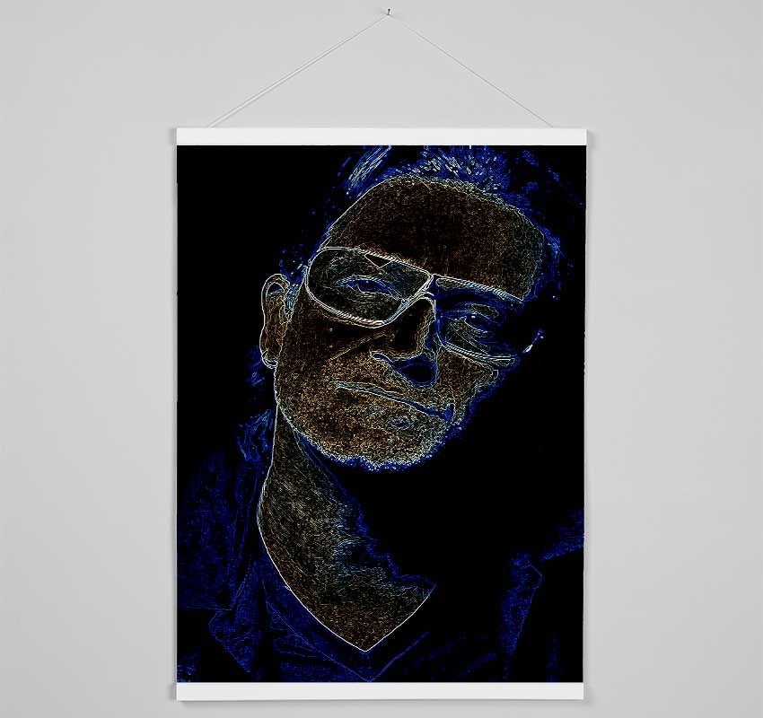 Bono Black Hanging Poster - Wallart-Direct UK