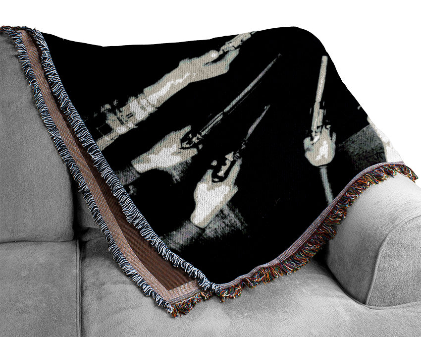 Harold Lloyd Guns Woven Blanket