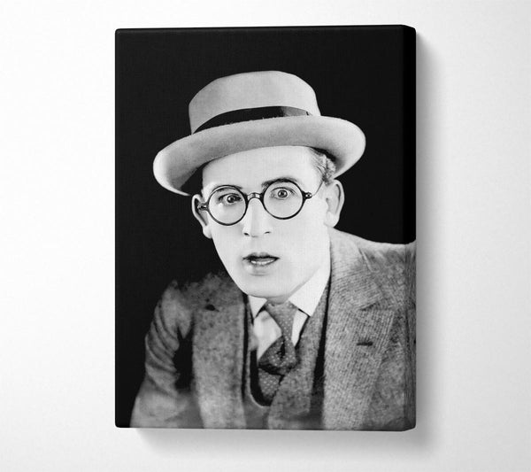  A Canvas Print of Harold Lloyd Portrait Canvas Print