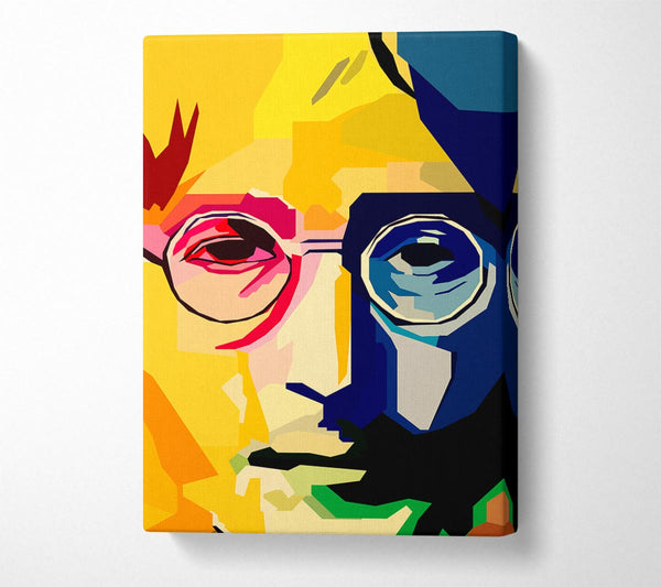  A Canvas Print of John Lennon Colours Canvas Wall Art